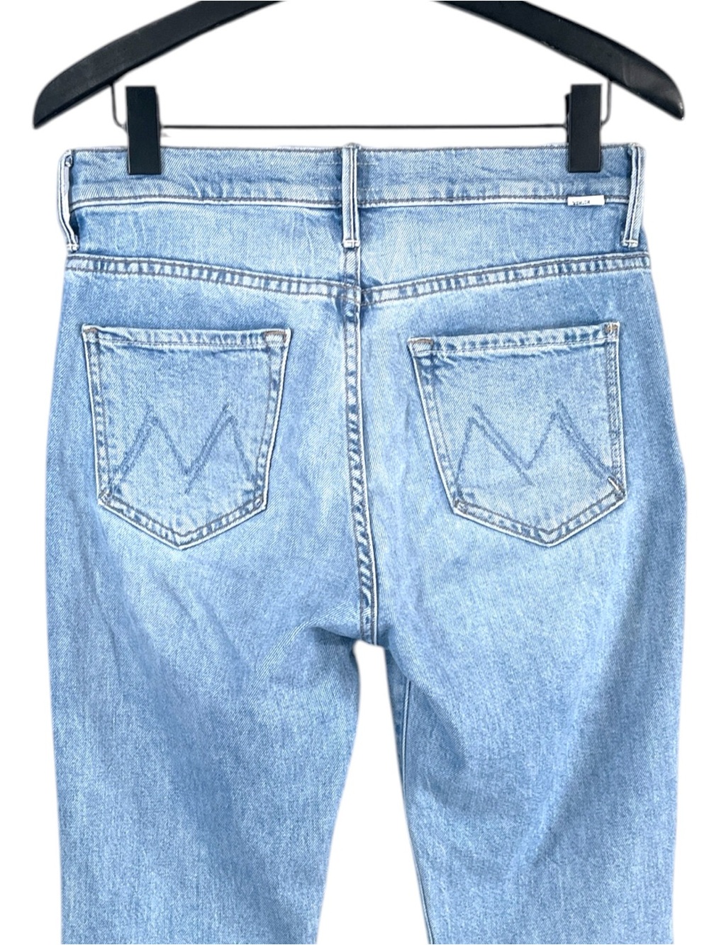 Mother Denim Insider Crop Pointy Fray Jeans size 28 in Lets Get it Together Wash - Picture 13 of 13